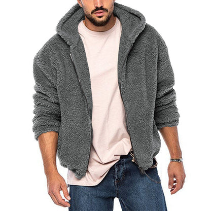 Herren Fleecejacke Warm Kuschelig mit Reißverschluss