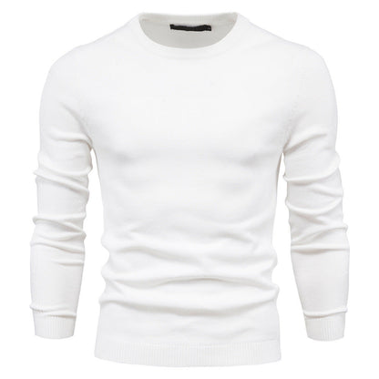Herren Pullover Rundhals aus Baumwolle Hochwertig Bequem
