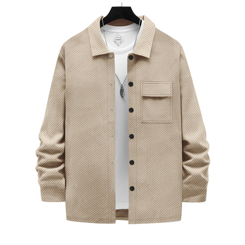 Herren Jacke Lässig Baumwolle Mit Taschen Urban