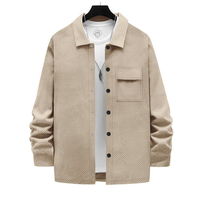 Herren Jacke Lässig Baumwolle Mit Taschen Urban