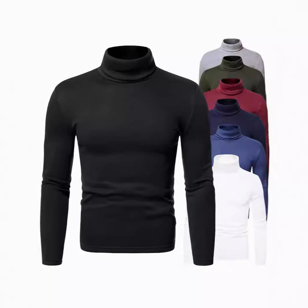 Herren Rollkragenpullover Weich Baumwolle Slim Fit Modern - BerlinGlamour