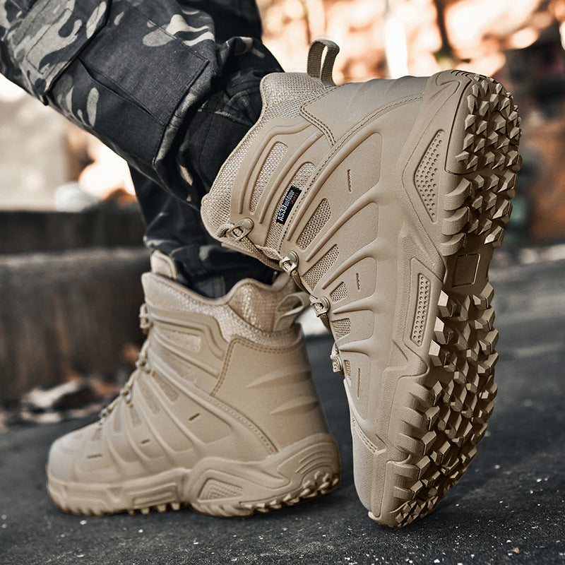Herren Tactical Schuhe Knöchelstiefel Rutschfest Wasserdicht