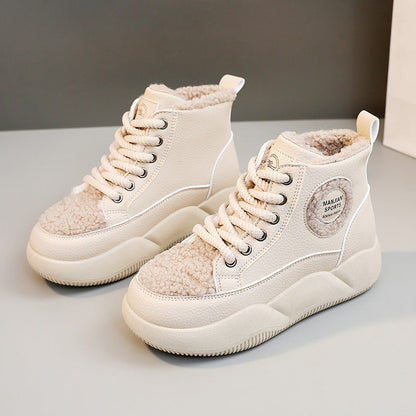 Damen Sneaker Hoch Flauschig Innenfutter Robust