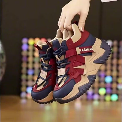 Damen Sneaker High-Top Sportlich Mit Dämpfung