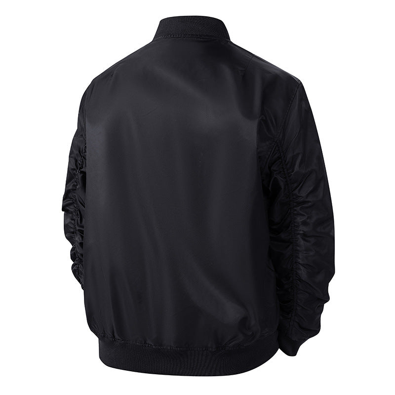 Herren Bomberjacke Modern Style Schwarz