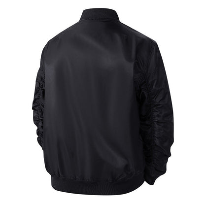 Herren Bomberjacke Modern Style Schwarz