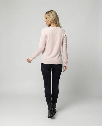 Damen Langarmshirt Rundhals Loose Fit Bequem