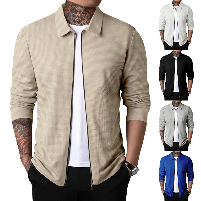 Herren Sportshirt Langarm Atmungsaktiv Mit Reißverschluss