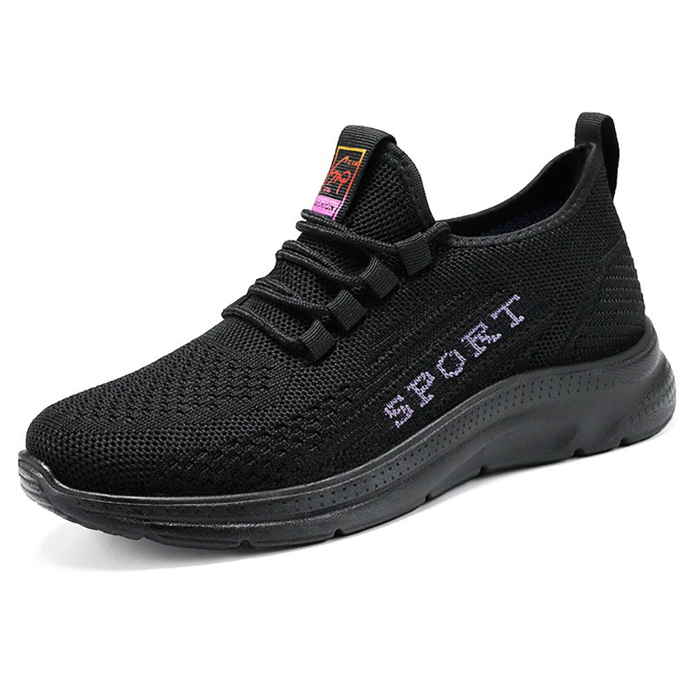 Damen Sneaker Sportlich Elastisch Bequem Laufschuhe
