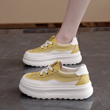 Damen Sneaker Chunky Bequem Atmungsaktiv Weite Passform