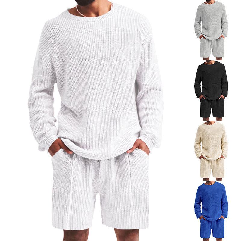 Herren Sportset Sweatshirt und Shorts mit Coolen Designs - BerlinGlamour