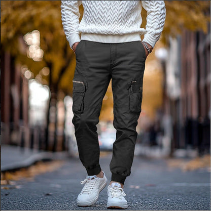 Herren Cargo-Hose Vieltaschen Flexibel Bequem