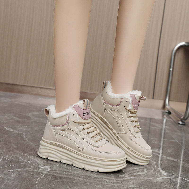 Damen Sneaker High-Top Warmfutter Dämpfende Sohle