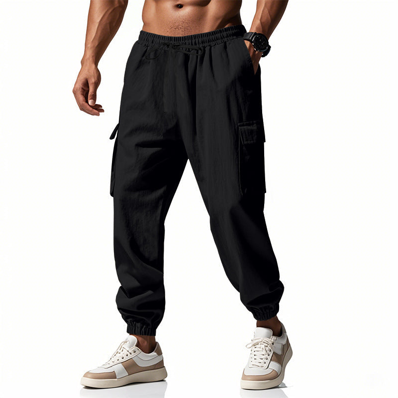 Herren Trainingshose elastisch mit Seitentaschen Sportlich