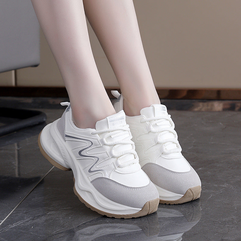 Damen Sneaker Chunky atmungsaktiv Weite Sohle