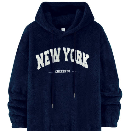 Kapuzenpullover Herren Fleece Kuschelig Sportlich