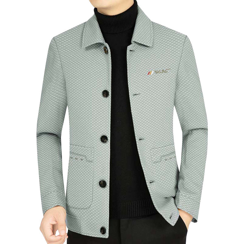 Herren Freizeitjacke Struktur Stoff Modern Berlin