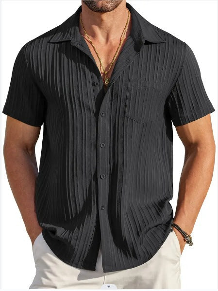 Herren Strandhemd Kurzarm Modern Berlin Style