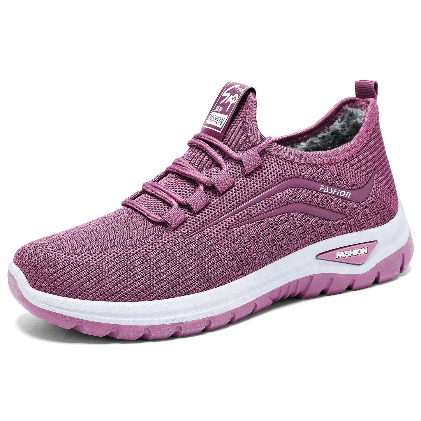 Damen Sneaker Warm Elastisch Schnellschnürsystem