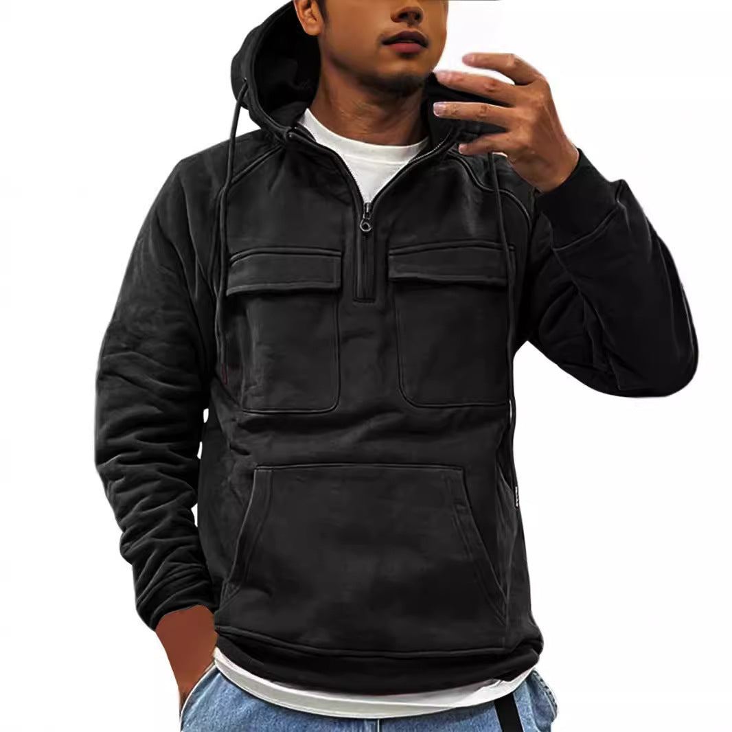 Herren Outdoor-Pullover Warm Isoliert mit Taschen