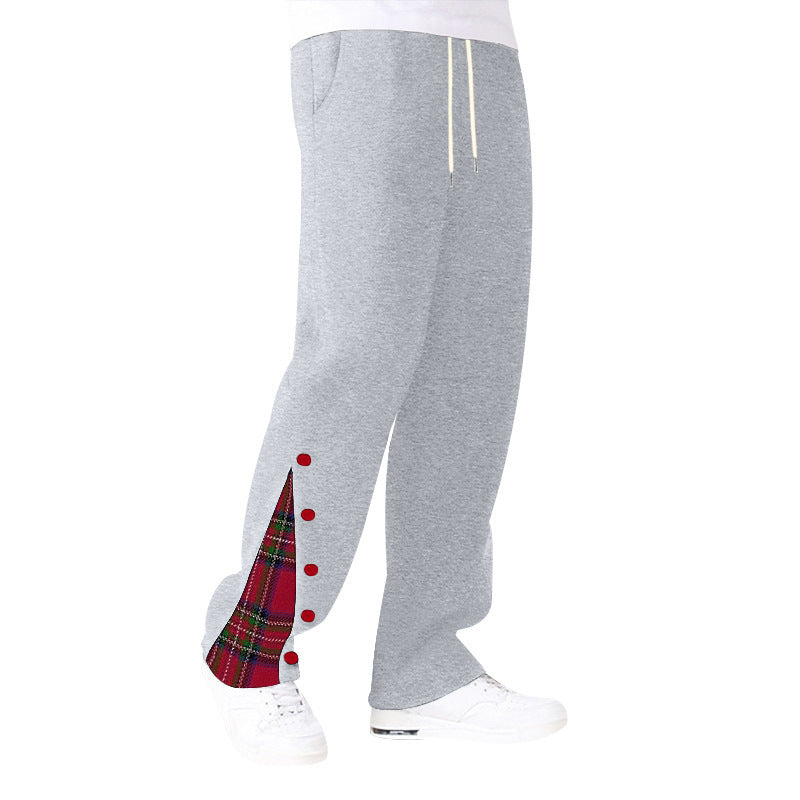 Bequeme Herrenhose Freizeit Hose mit Karomuster