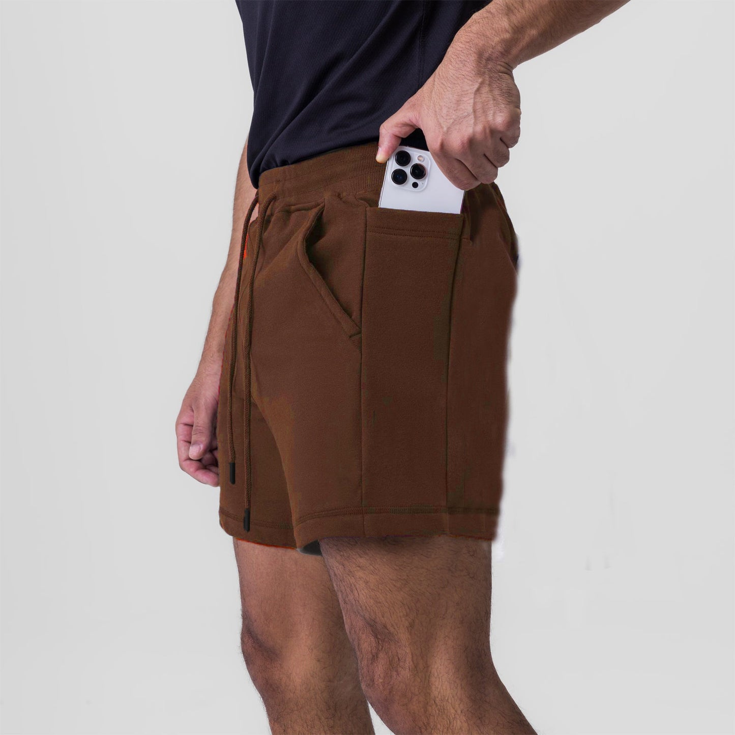 Herren Shorts Bequem Mit Seitentaschen Verstellbar