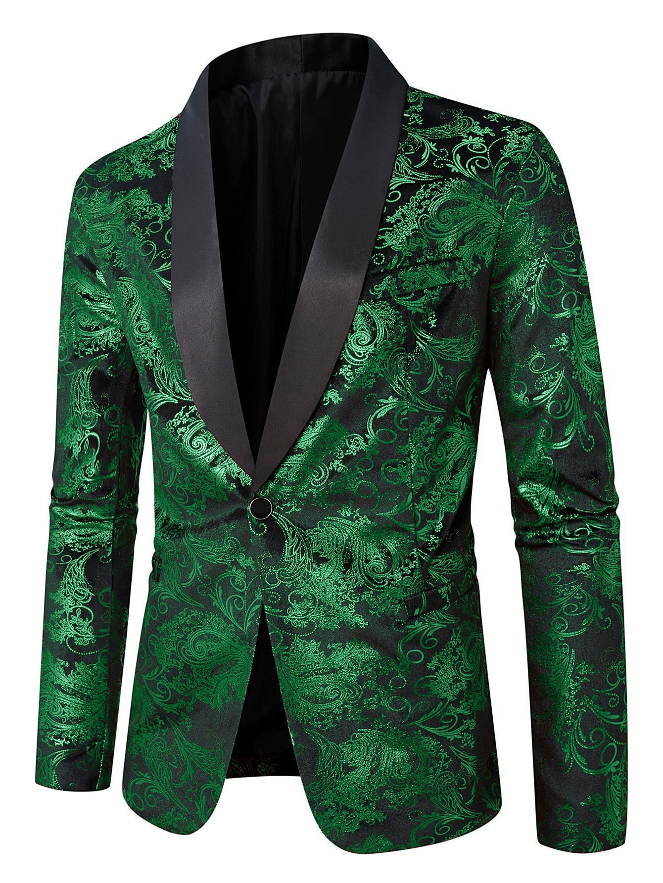 Herren Blazer Elegant Pailletten Muster Modern