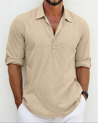 Herren Langarmhemd Modern Berlin Stil