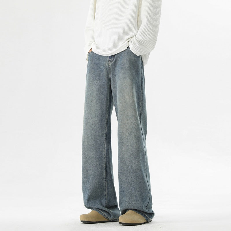 Herren Jeanshose Bequem Weites Bein Komfort Schnitt - BerlinGlamour