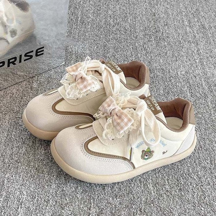 Damen Sneaker Bequem Rüschendekor Modisch