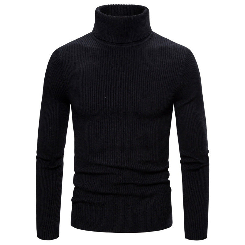 Herren Rollkragenpullover Struktur Optik Modern