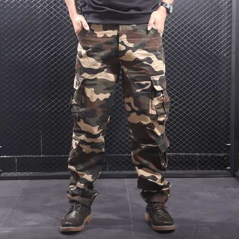 Herren Camouflage-Hose Cargo-Style Vielfach-Taschen