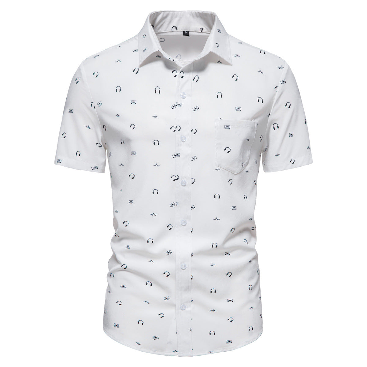 Herren Kurzarmhemd Geometrisch Druck Modern Berlin Style - BerlinGlamour