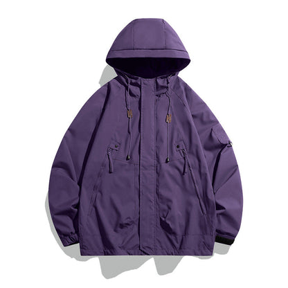 Herren Outdoorjacke Vielseitig Verstellbar Große Taschen