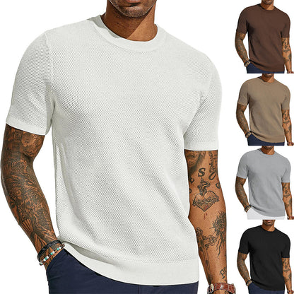 Herren T-Shirt Atmungsaktiv Netz-Top Sportlich - BerlinGlamour
