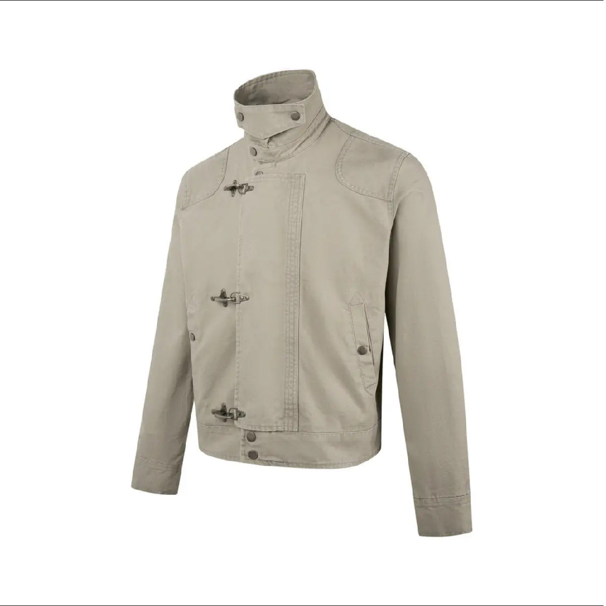 Herren Kurzjacke Modern Schnalle Hochschlossen Trendy
