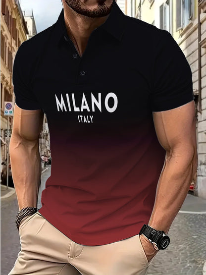 Herren Polohemd Modern mit Logo Druck Berlin