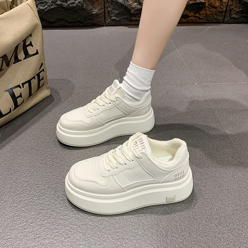 Damen Plateau Sneaker Bequem Atmungsaktiv Komfortabel