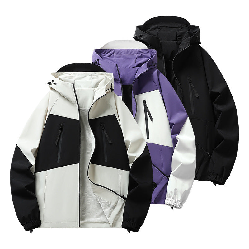 Herren Outdoorjacke wasserabweisend mit Kapuze