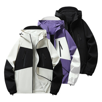 Herren Outdoorjacke wasserabweisend mit Kapuze
