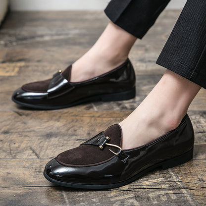 Damen Mokassins Elegante Schuhe mit Luxus Schnalle