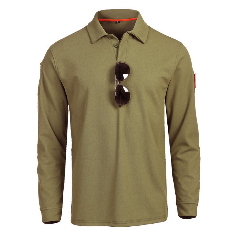 Herren Polohemd Langarm Modern Sportlich