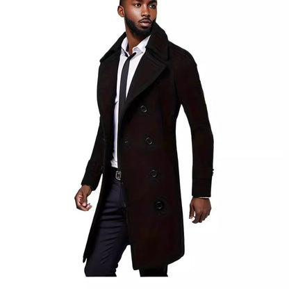 Herren Wollmantel Doppelgrund Warm Winter - BerlinGlamour