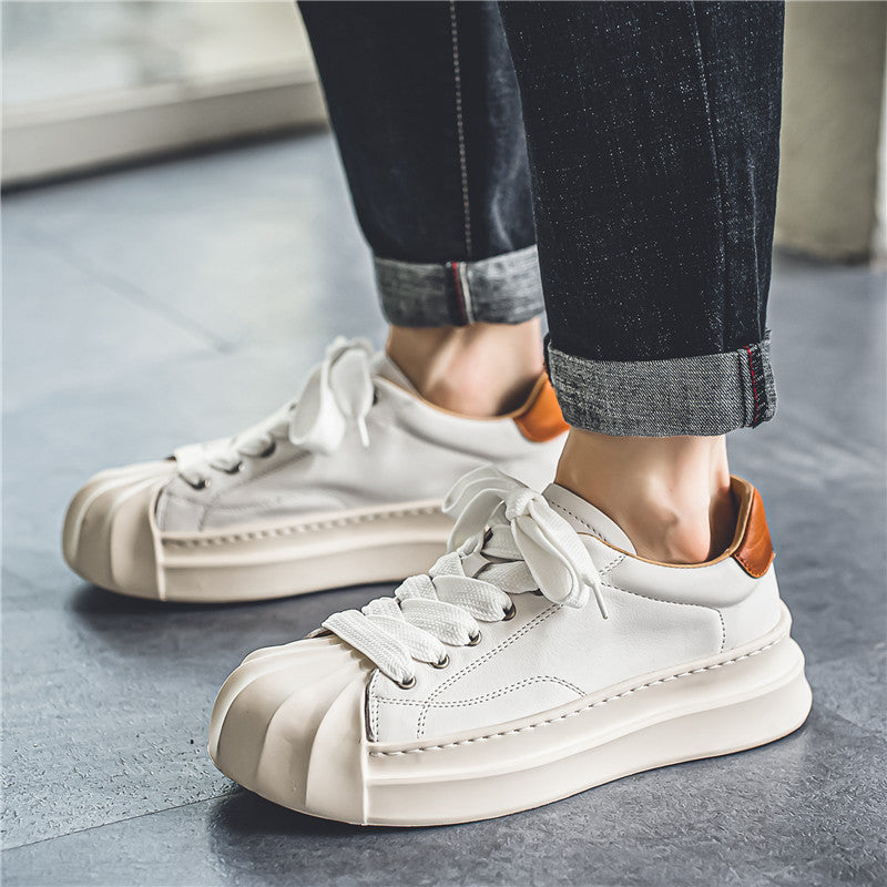 Damen Sneaker Luxus Leder Schnürschuhe Elegantes Design