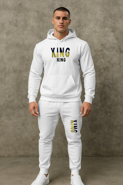 Herren Sportset Hoodie Jogginghose Set Sportlich Bequem