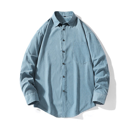 Herren Hemdbluse Robustes Baumwollhemd Lässig Modern