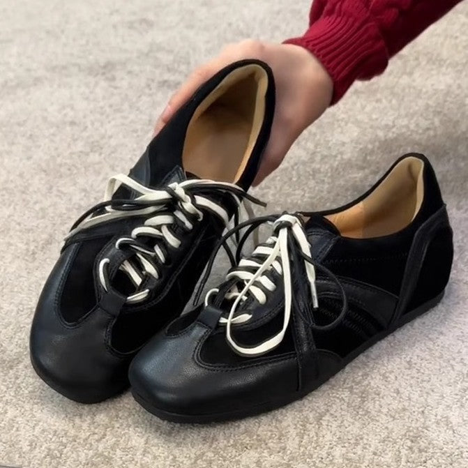 Damen Sneaker Weiches Leder Bequem Sportlich - BerlinGlamour