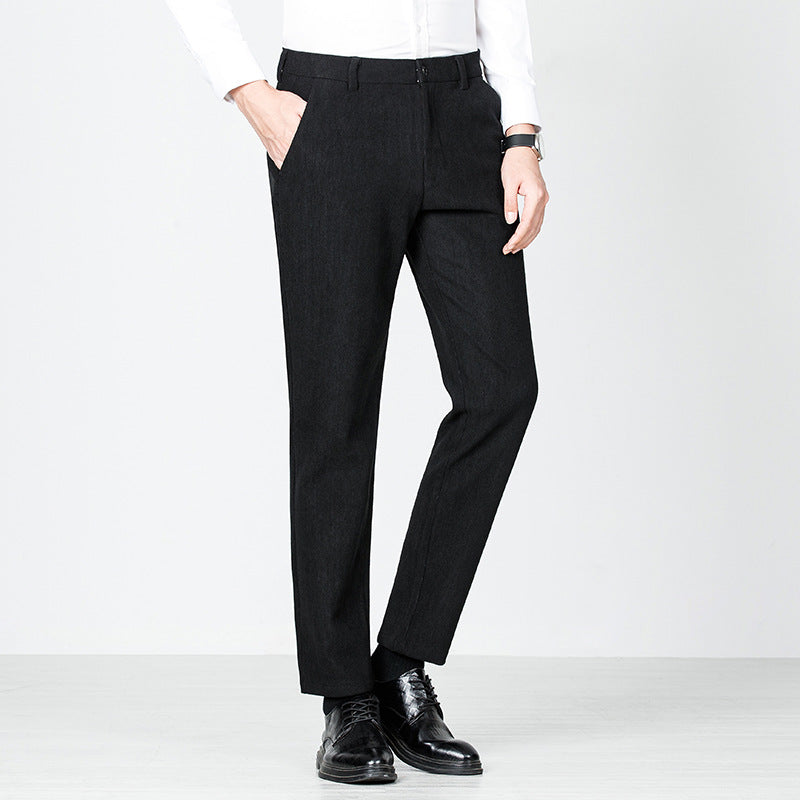 Herren Anzughose Slim Fit Modern Elegant Schwarz - BerlinGlamour