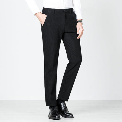 Herren Anzughose Slim Fit Modern Elegant Schwarz - BerlinGlamour