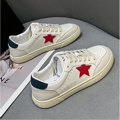 Damen Sneaker mit Sternen Applikationen und atmungsaktiver Sohle